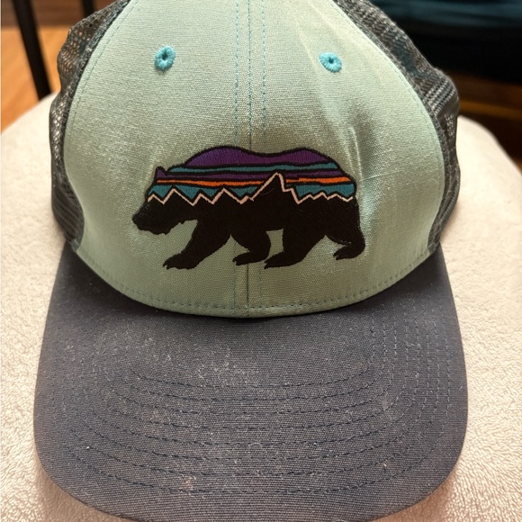 Patagonia Accessories - Patagonia Bear Design Hat - Mint and Navy